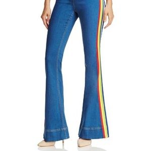 Alice & Olivia Kayleigh Bell-Bottom Jeans with Rai